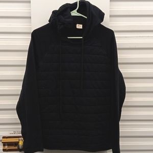 Retired Zyia quilted black hoodie XL